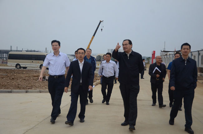 马旭明市长实地调研我司灾后重建及新项目建设情况
